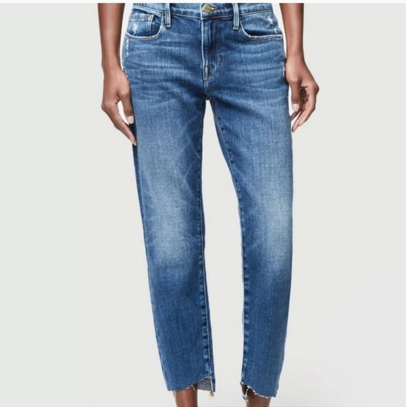 FRAME Le Garcon Boyfriend Jeans In Scorpion Wash - Picture 1 of 12